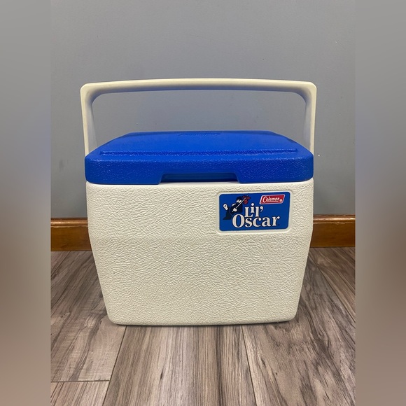 Coleman Other - Vintage Coleman Lil’ Oscar 8 Qt. Cooler 5272 White Blue Lid 1985 Made In U.S.A